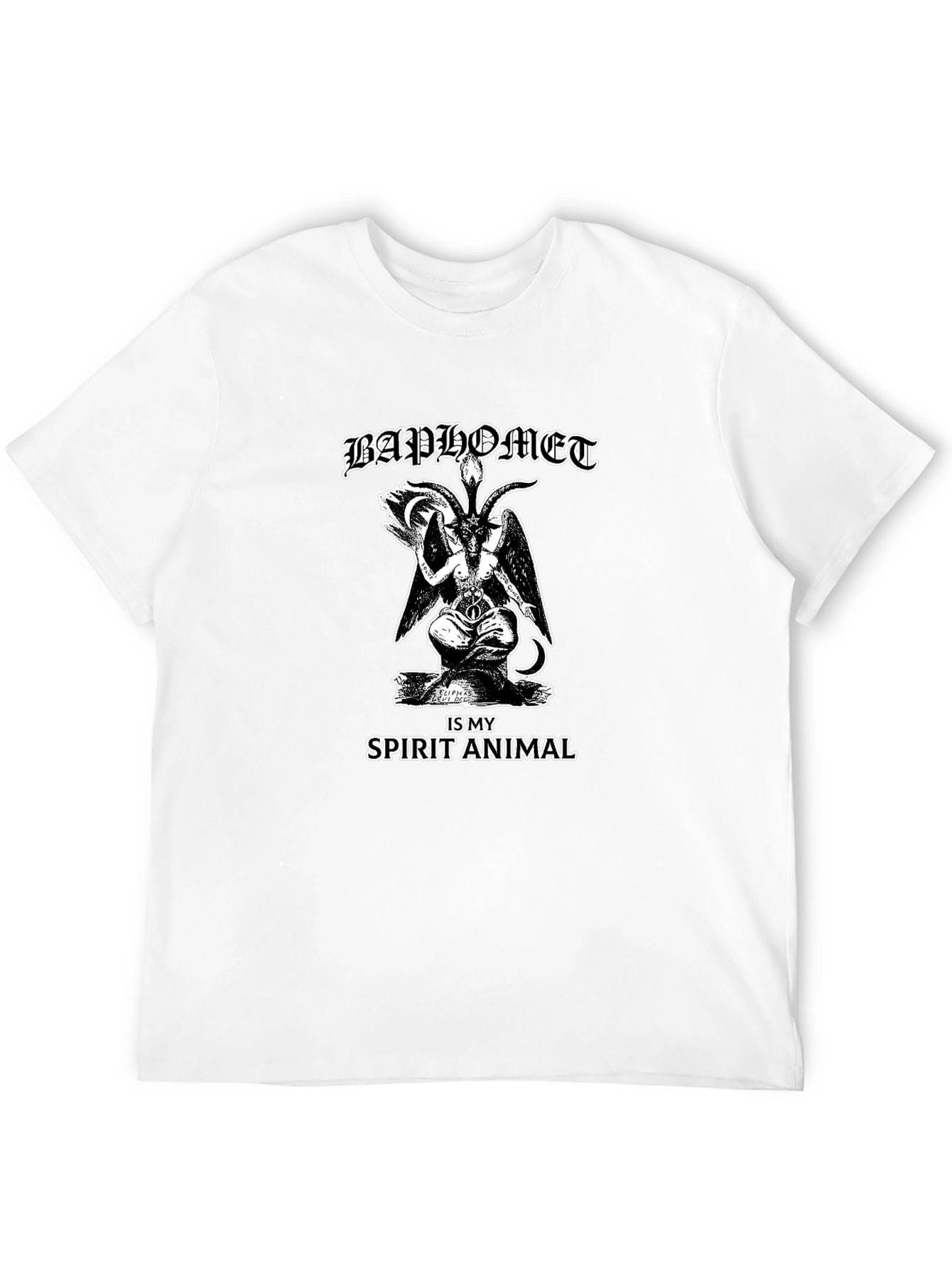 Baphomet Spirit Animal Graphic T-Shirt - Black