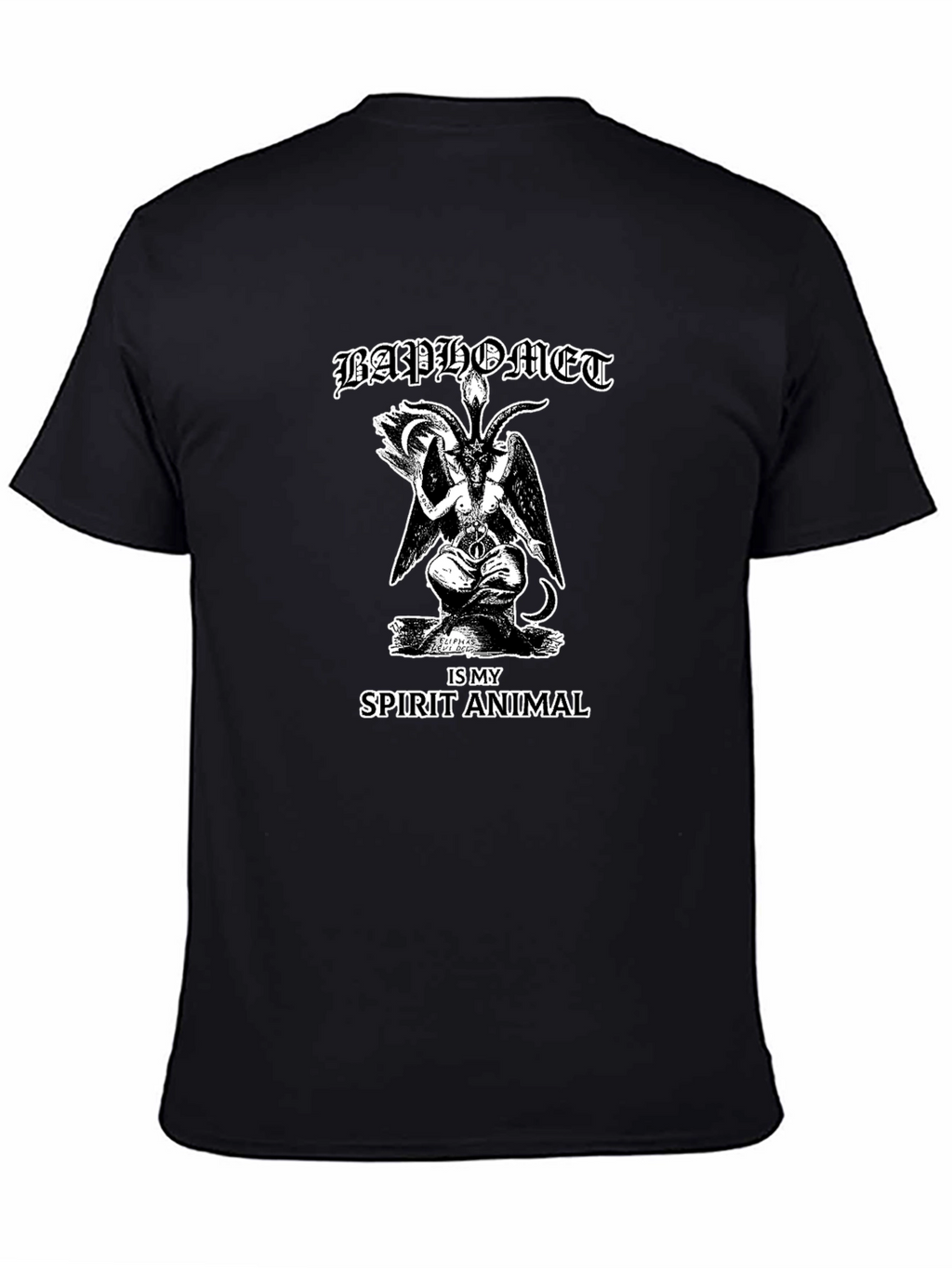 Baphomet Spirit Animal Graphic T-Shirt - Black