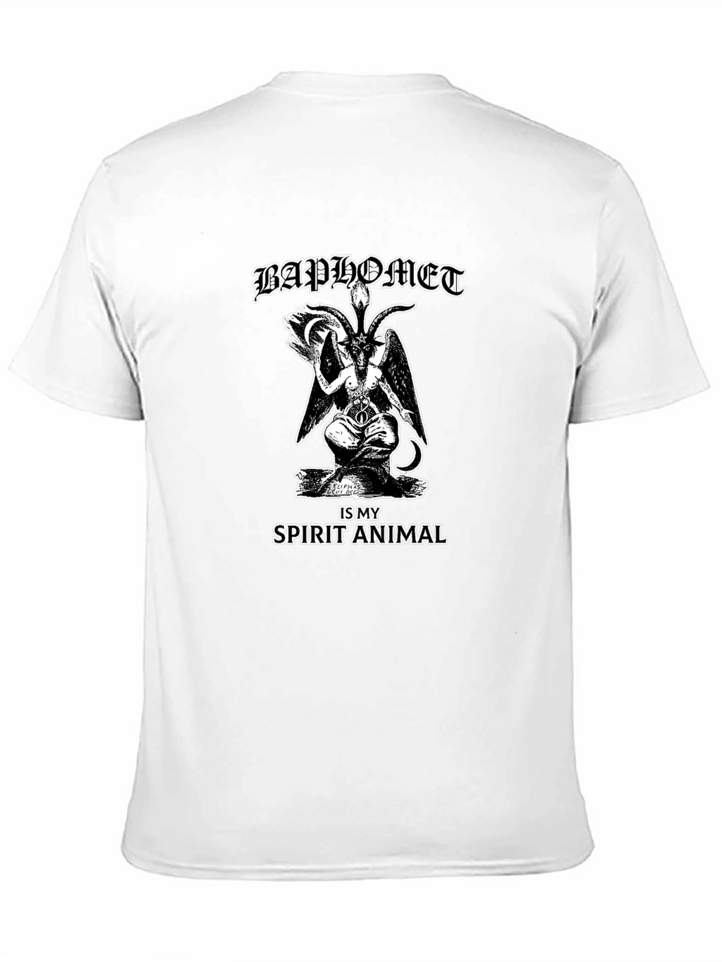 Baphomet Spirit Animal Graphic T-Shirt - Black