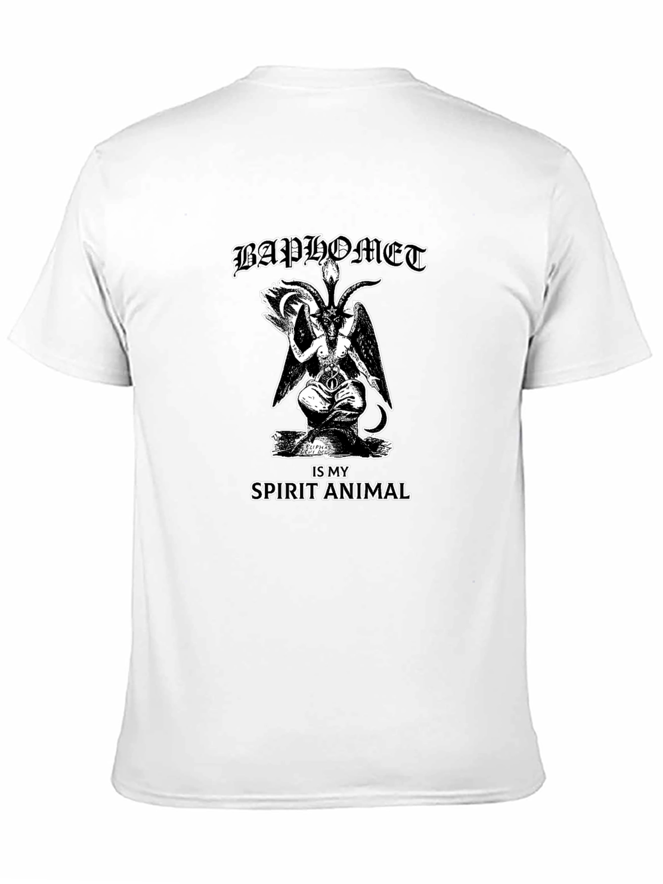 Baphomet Spirit Animal Graphic T-Shirt - Black