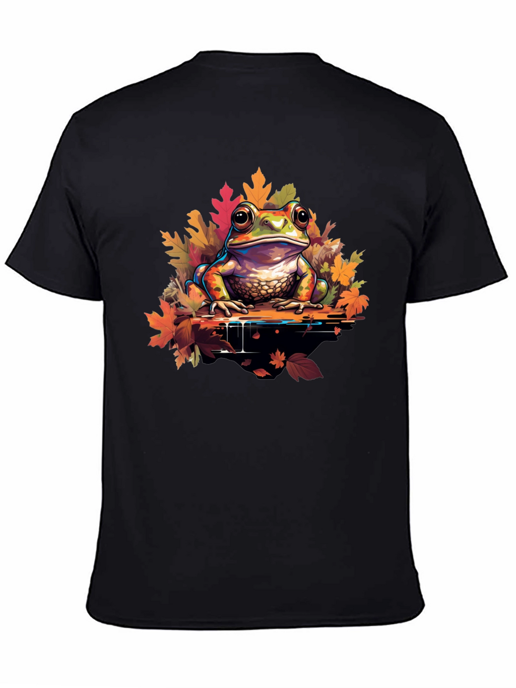 Frog on Leaves Graphic Tee