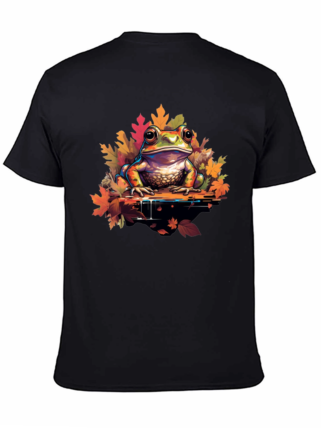 Frog on Leaves Graphic Tee