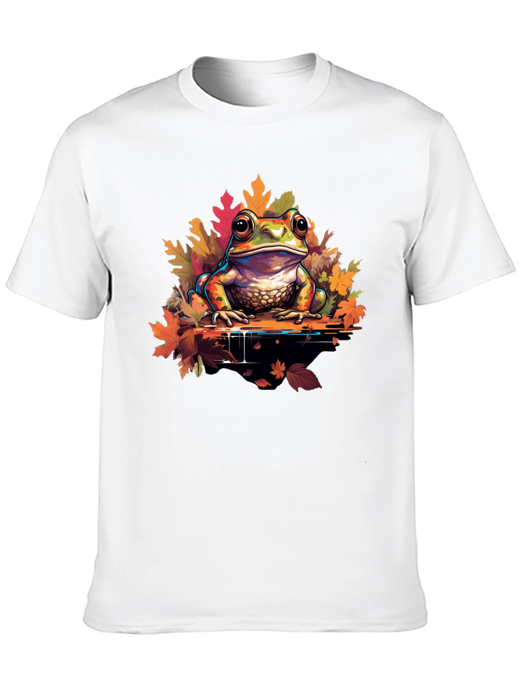 Frog on Leaves Graphic Tee