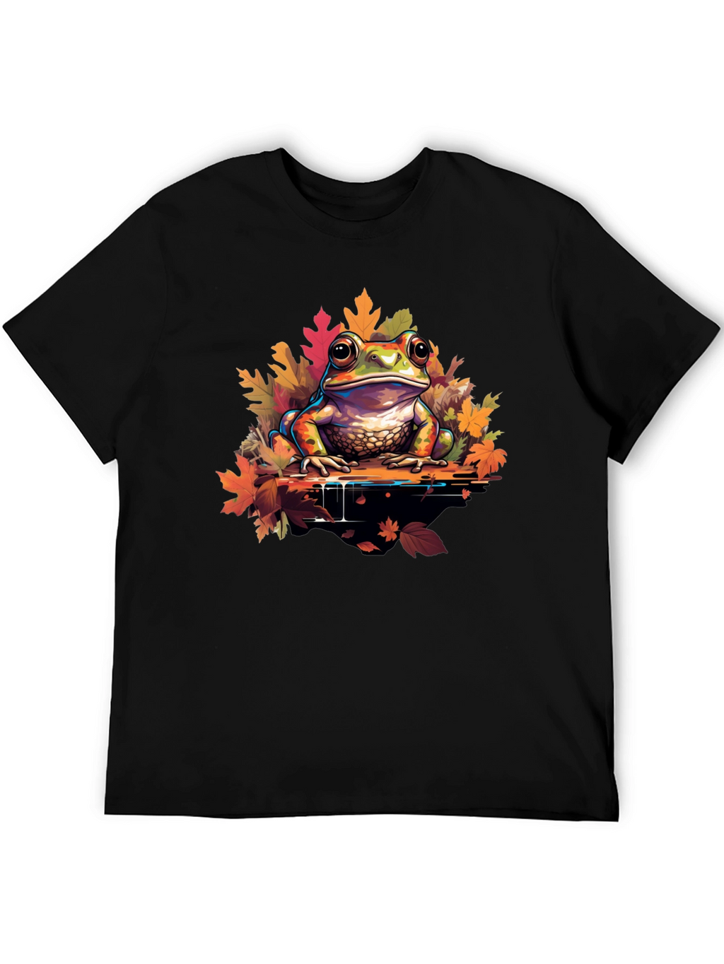 Frog on Leaves Graphic Tee