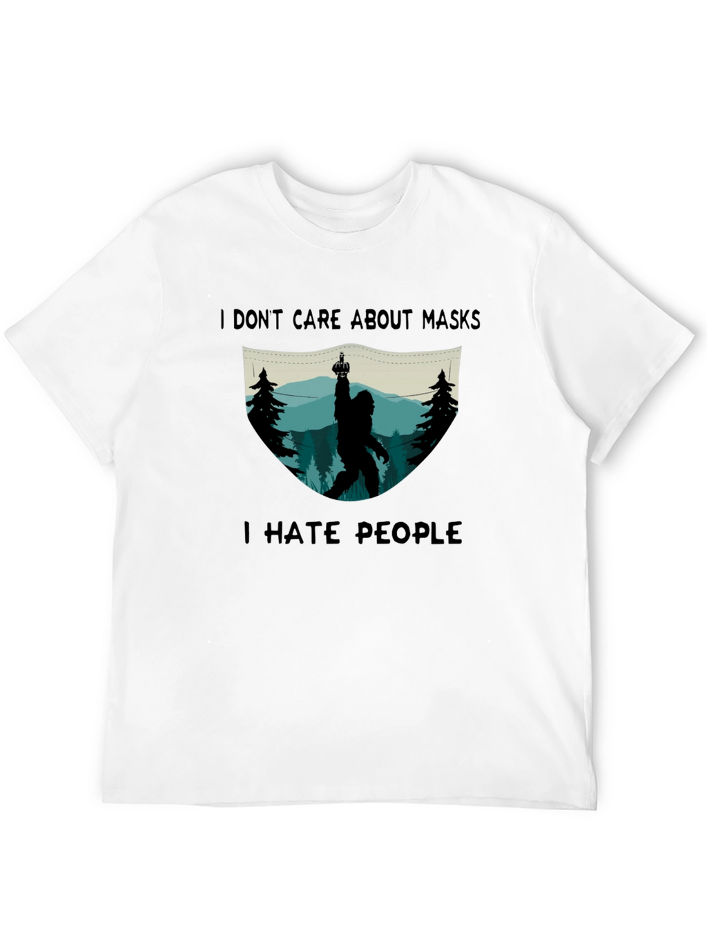 I Hate People Sasquatch Graphic T-Shirt