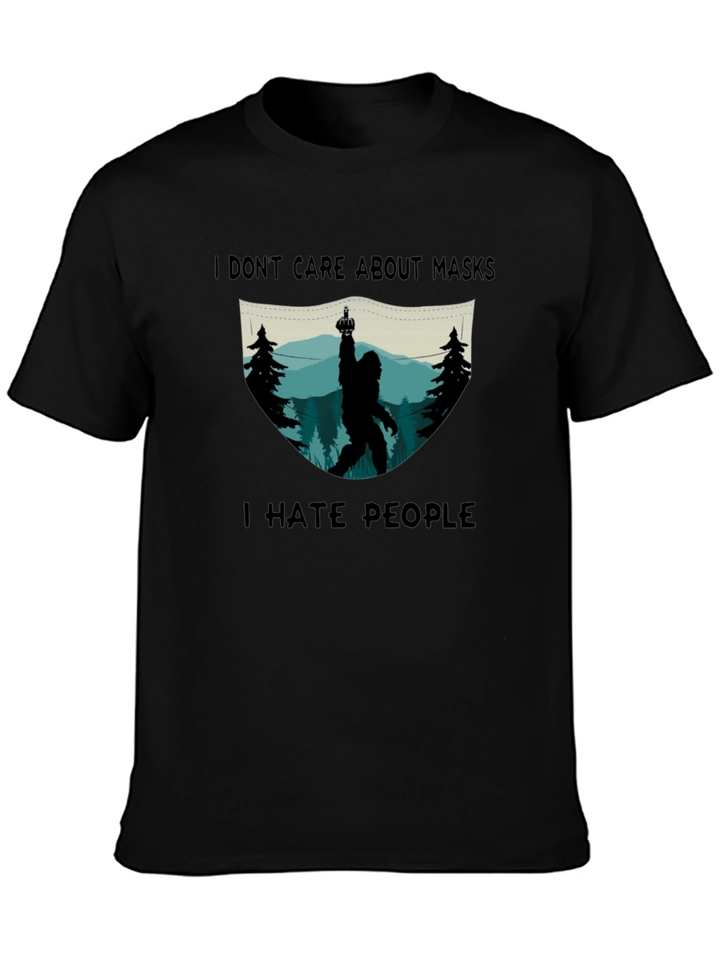 I Hate People Sasquatch Graphic T-Shirt