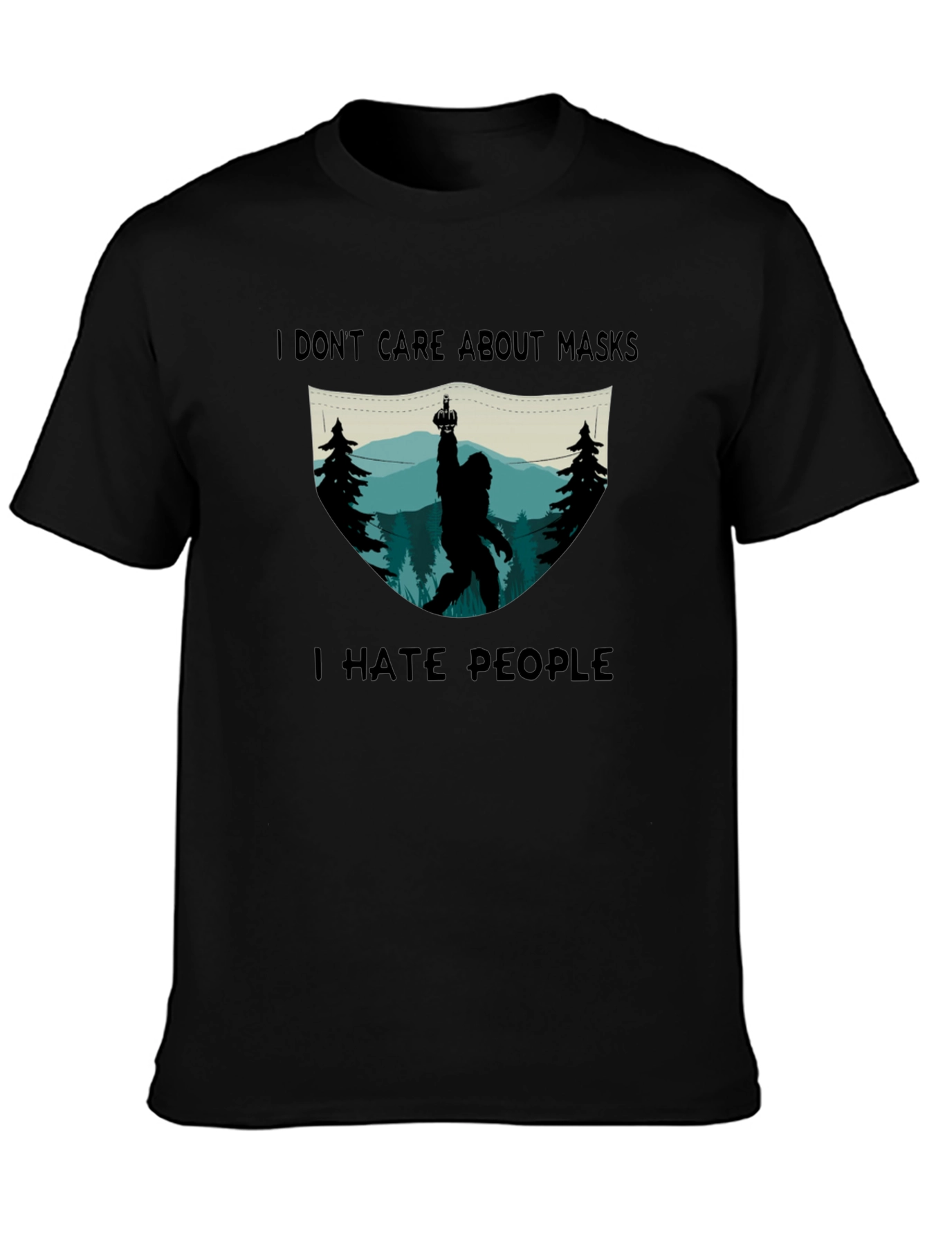 I Hate People Sasquatch Graphic T-Shirt