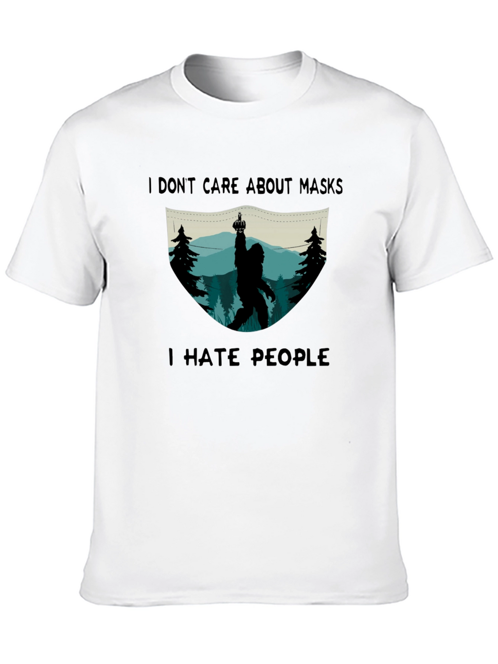 I Hate People Sasquatch Graphic T-Shirt