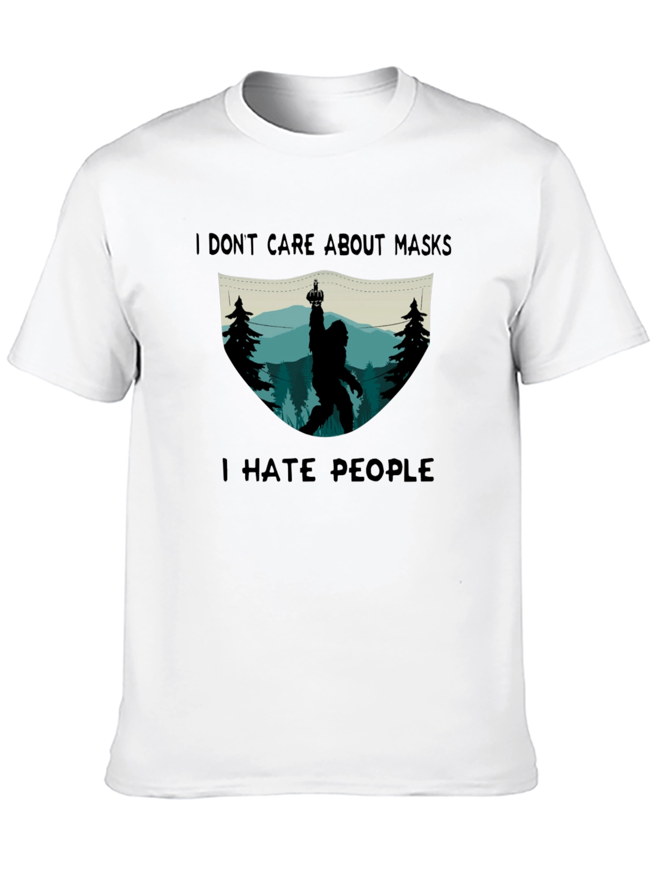 I Hate People Sasquatch Graphic T-Shirt