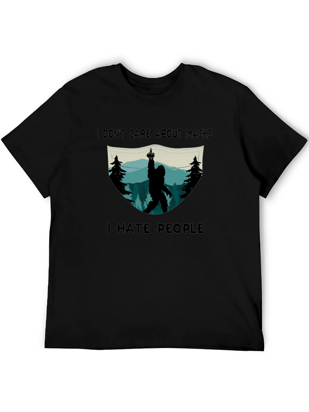 I Hate People Sasquatch Graphic T-Shirt