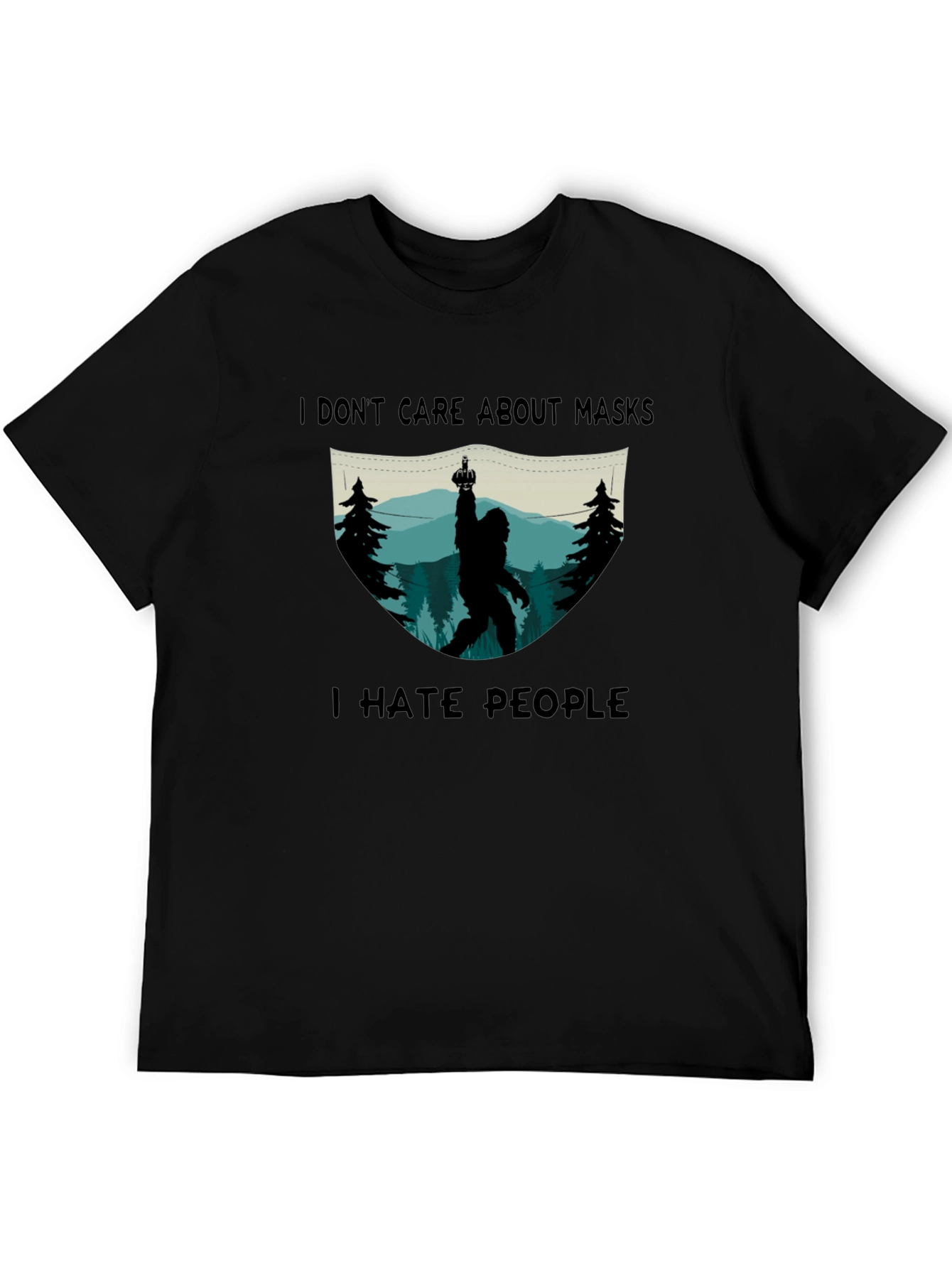 I Hate People Sasquatch Graphic T-Shirt