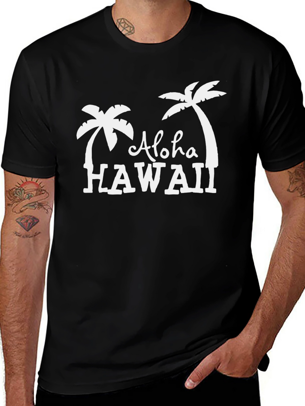 Aloha Hawaii T-Shirt - Tropical Palm Tree Graphic Tee