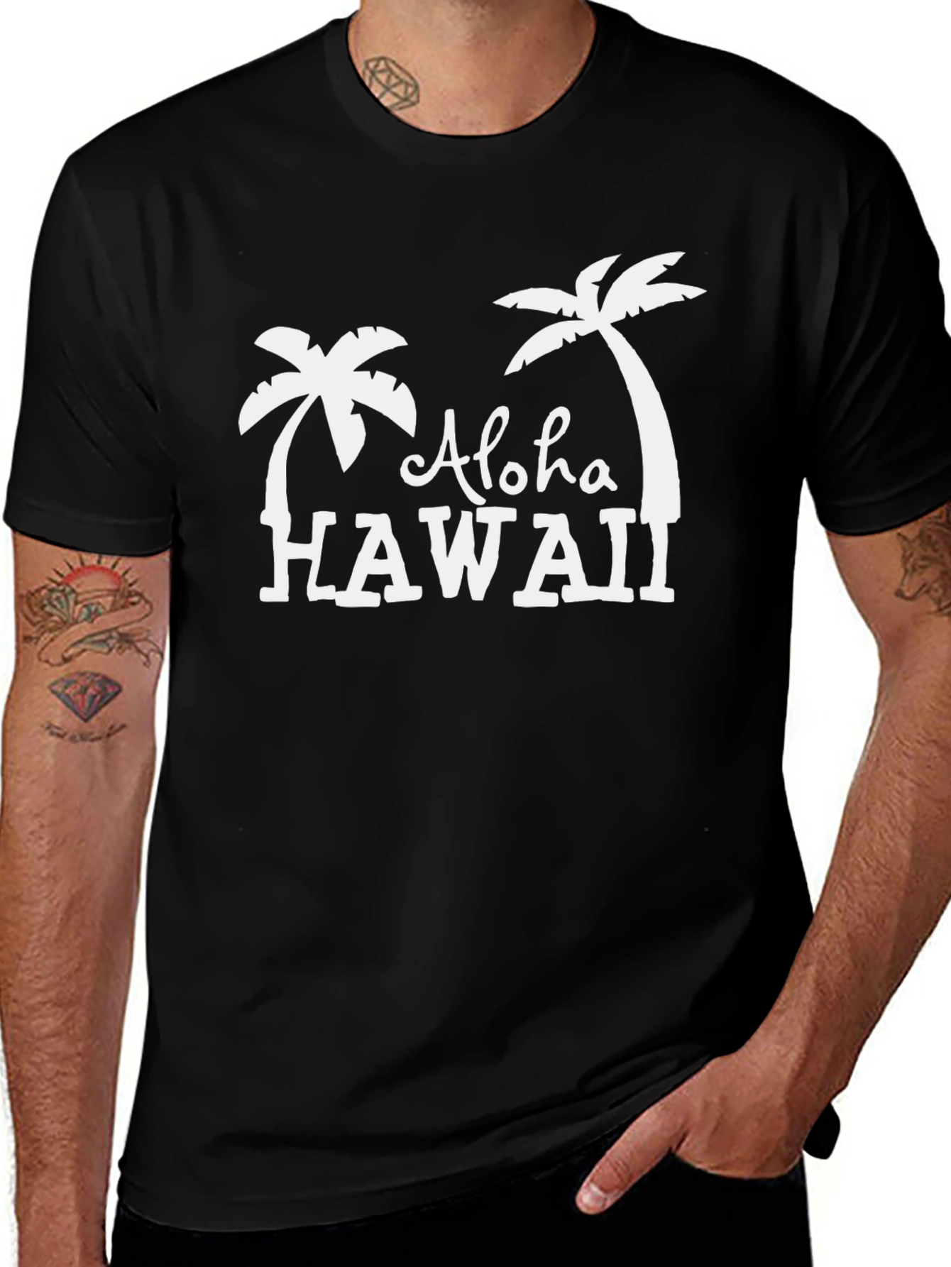 Aloha Hawaii T-Shirt - Tropical Palm Tree Graphic Tee