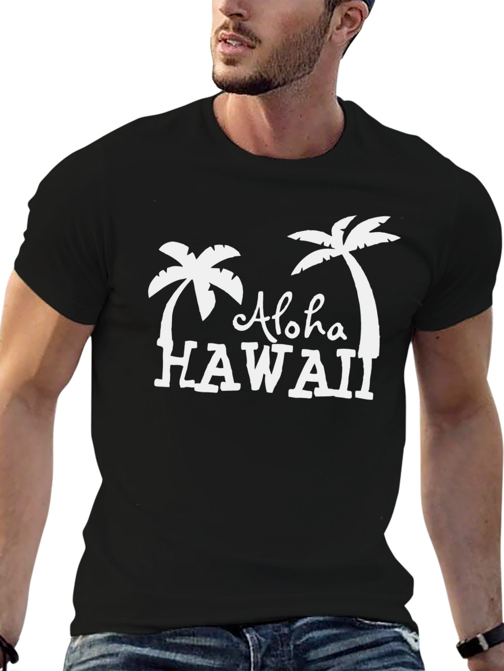 Aloha Hawaii T-Shirt - Tropical Palm Tree Graphic Tee