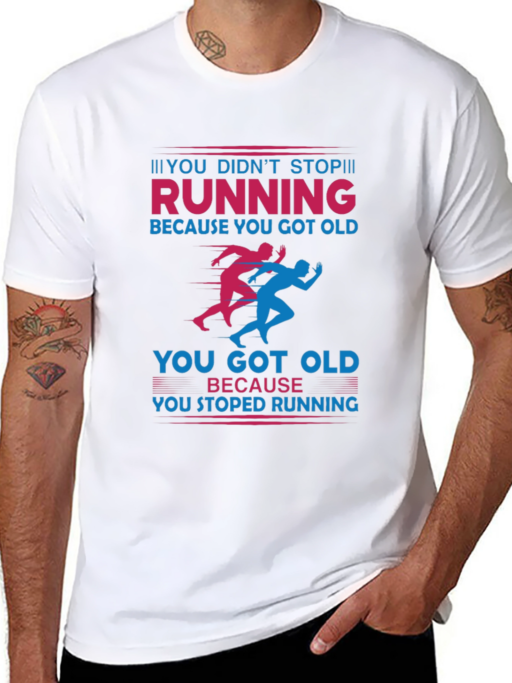 Running Graphic T-Shirt: Never Stop Running