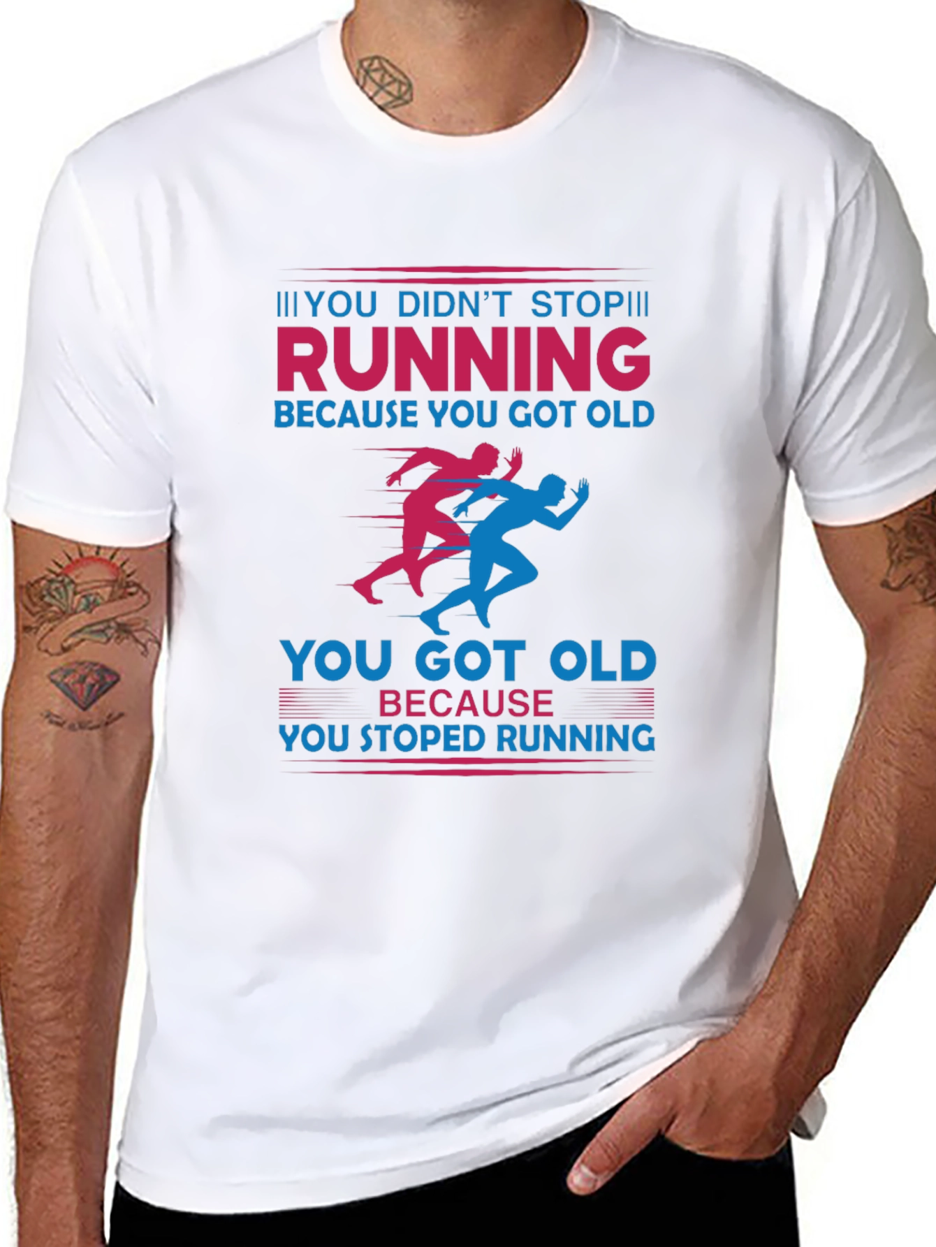 Running Graphic T-Shirt: Never Stop Running