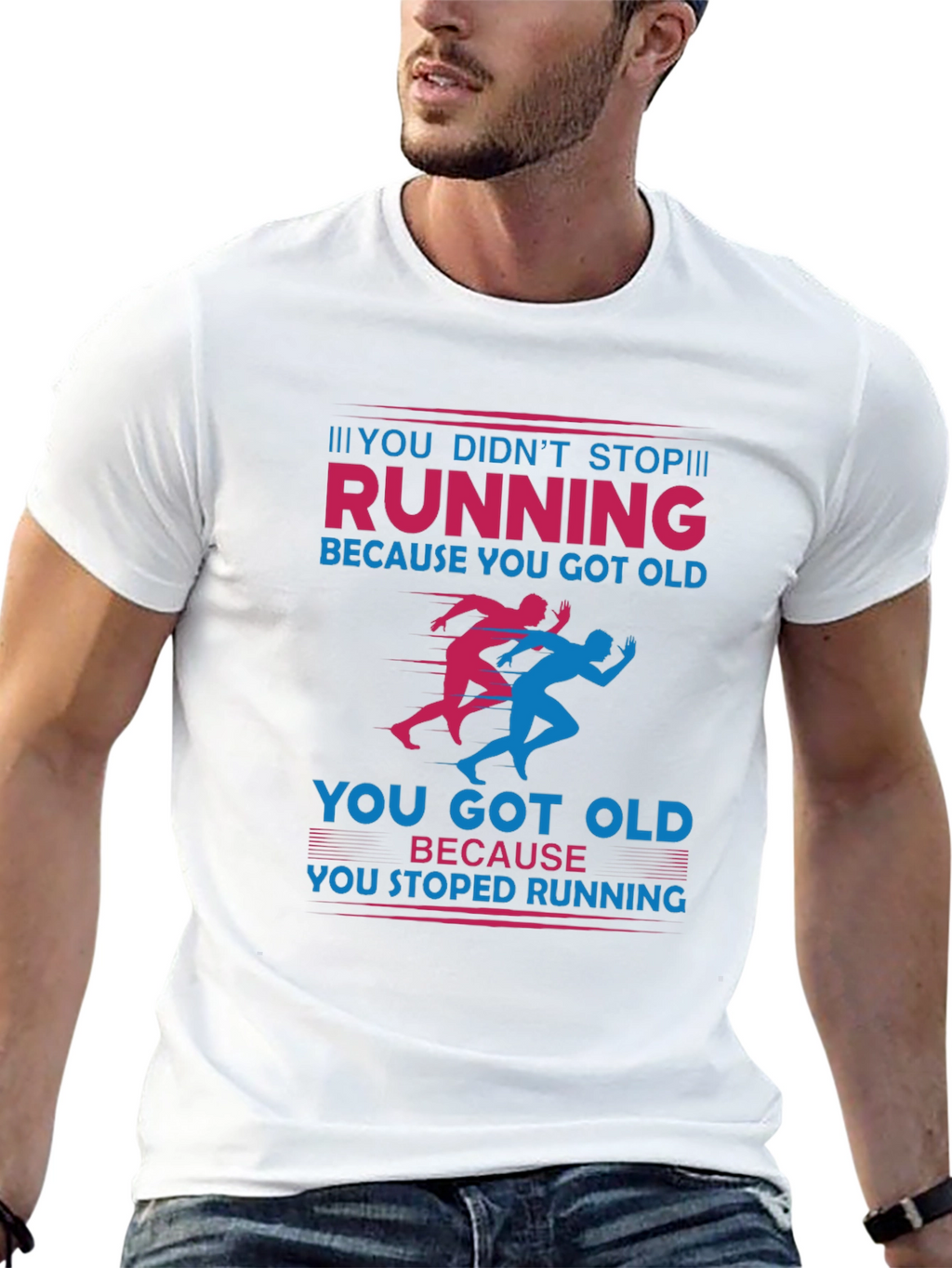 Running Graphic T-Shirt: Never Stop Running