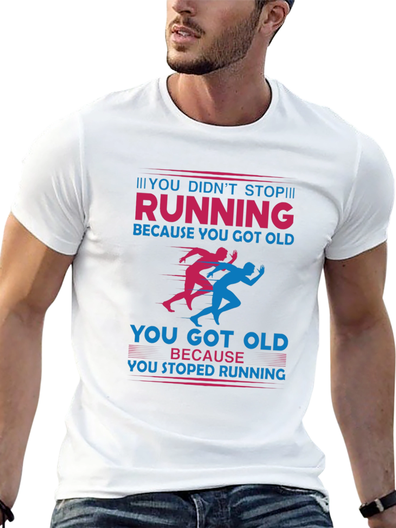 Running Graphic T-Shirt: Never Stop Running