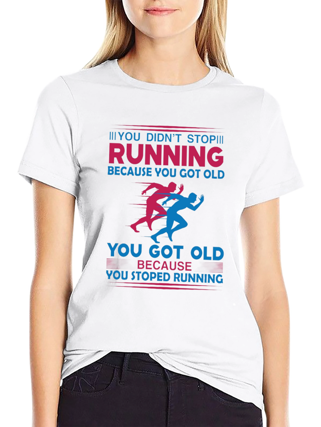 Running Graphic T-Shirt: Never Stop Running