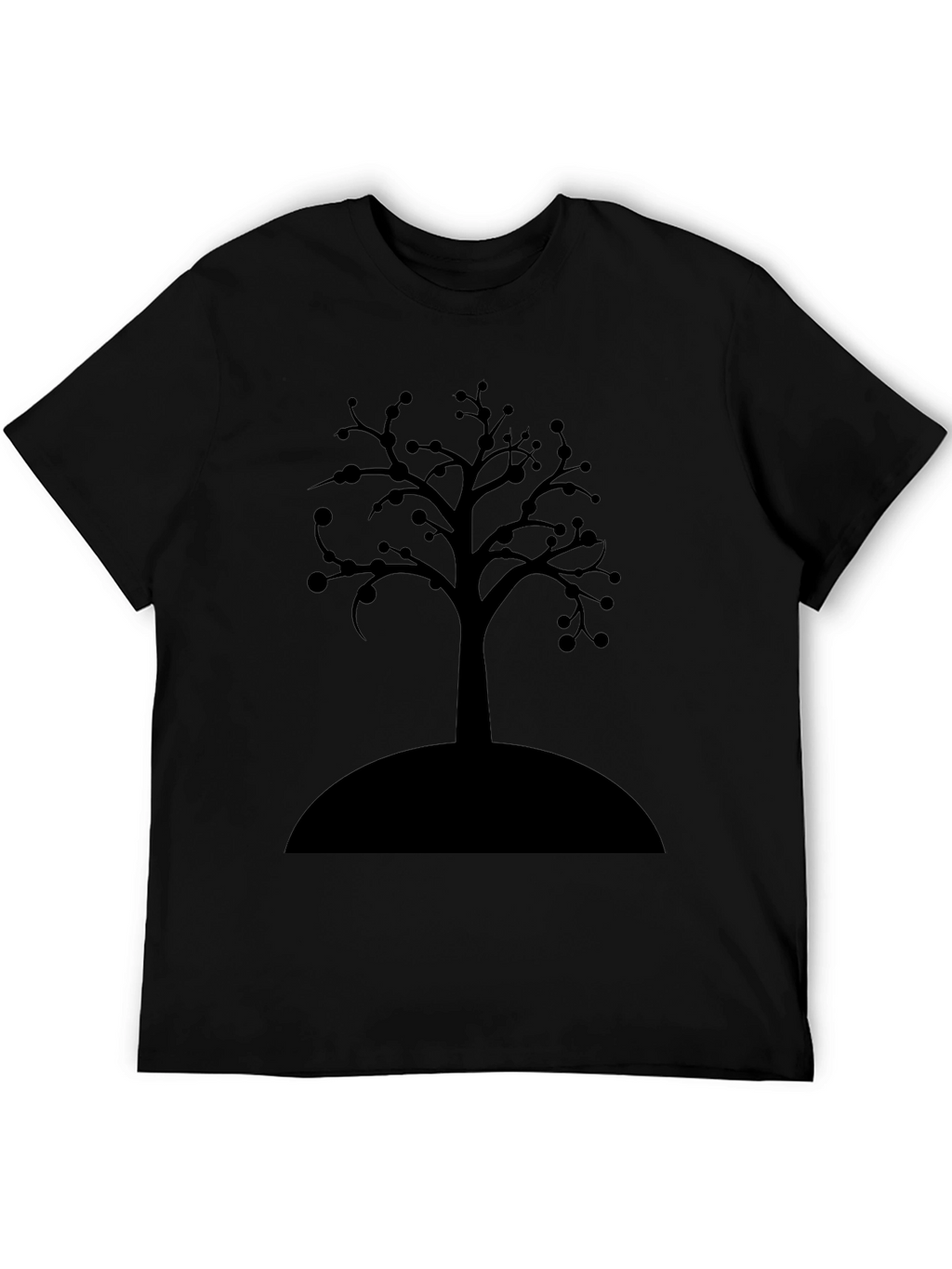 Black Tree Graphic T-Shirt - Modern Casual Wear