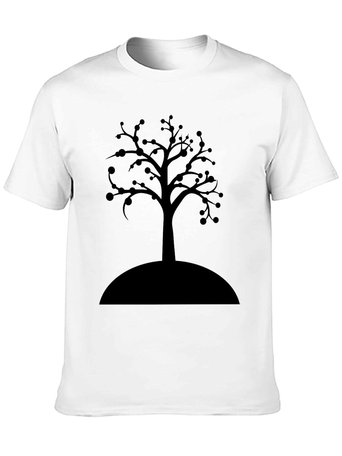 Black Tree Graphic T-Shirt - Modern Casual Wear