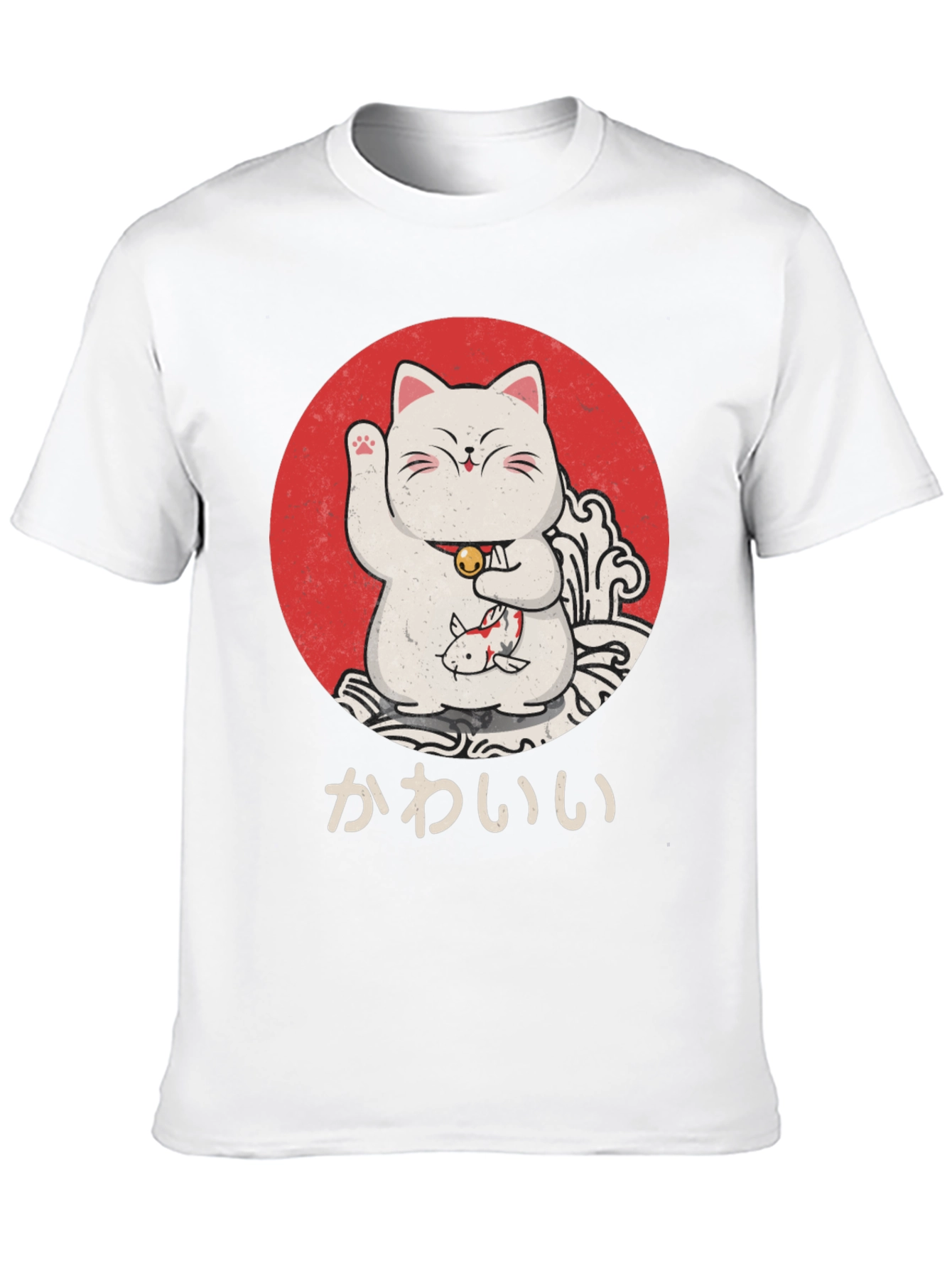 Lucky Cat T-Shirt - Kawaii Design
