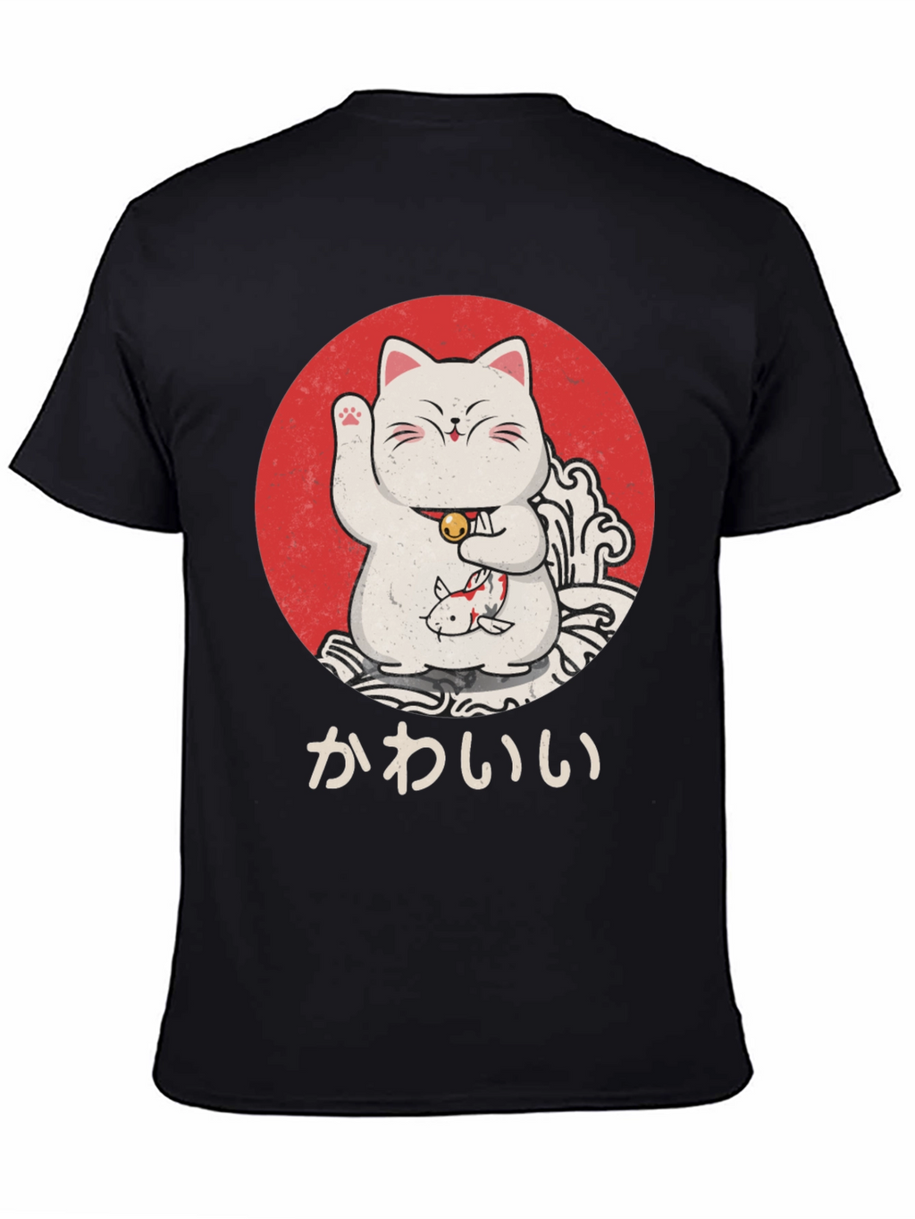 Lucky Cat T-Shirt - Kawaii Design