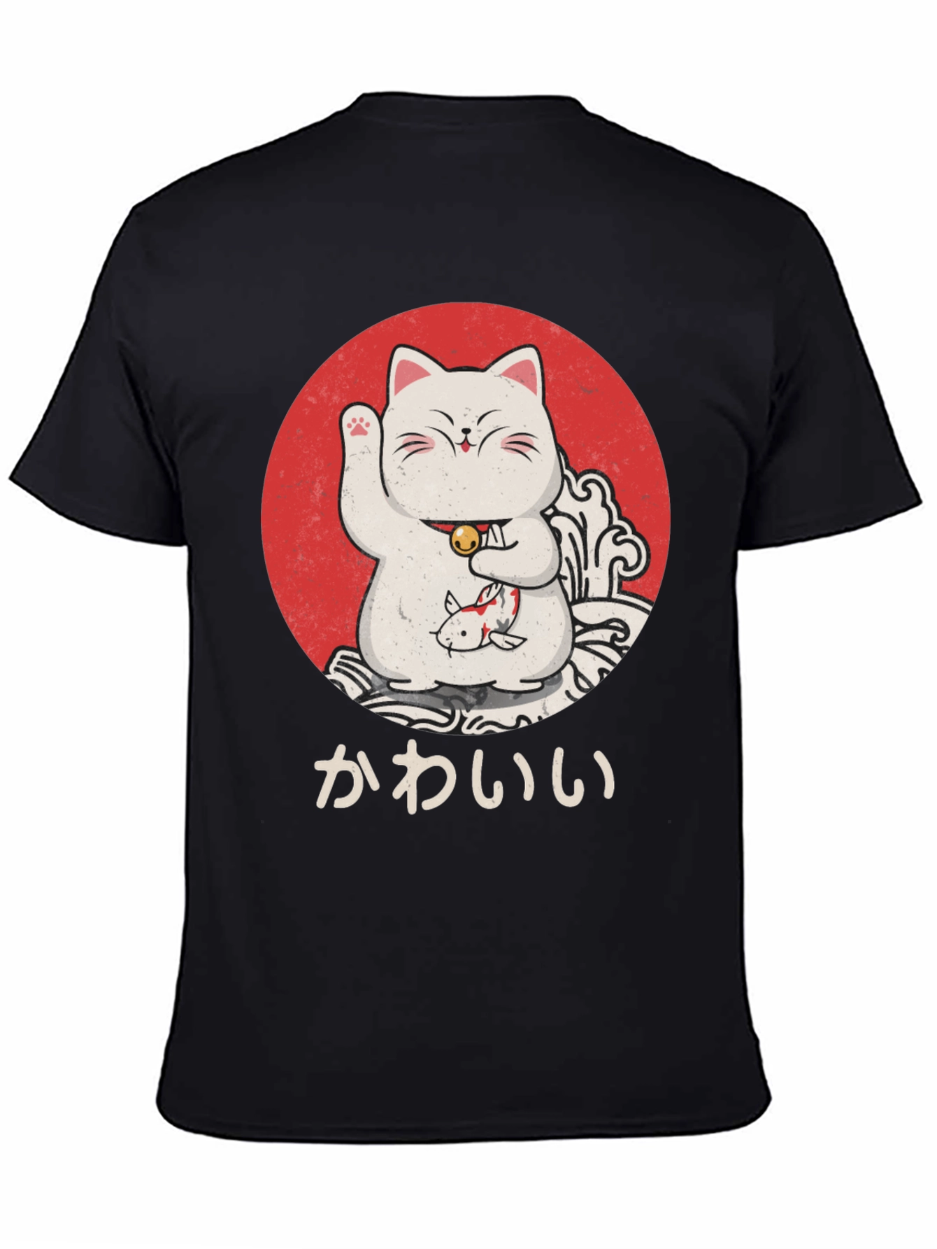 Lucky Cat T-Shirt - Kawaii Design