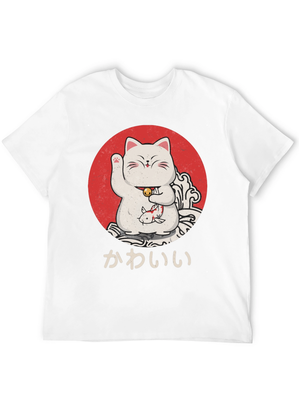 Lucky Cat T-Shirt - Kawaii Design
