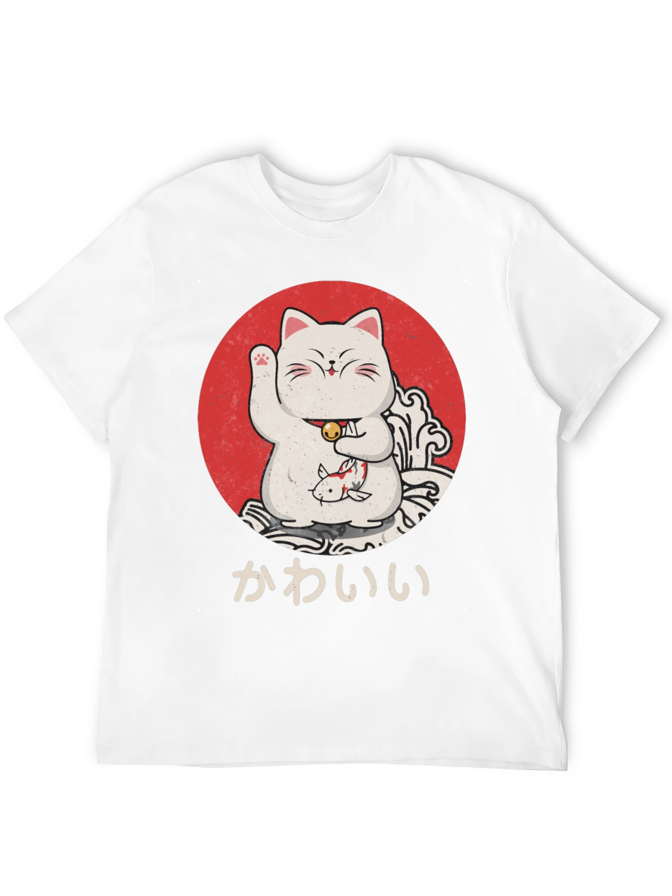 Lucky Cat T-Shirt - Kawaii Design