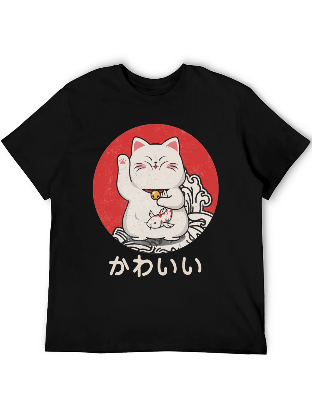 Lucky Cat T-Shirt - Kawaii Design