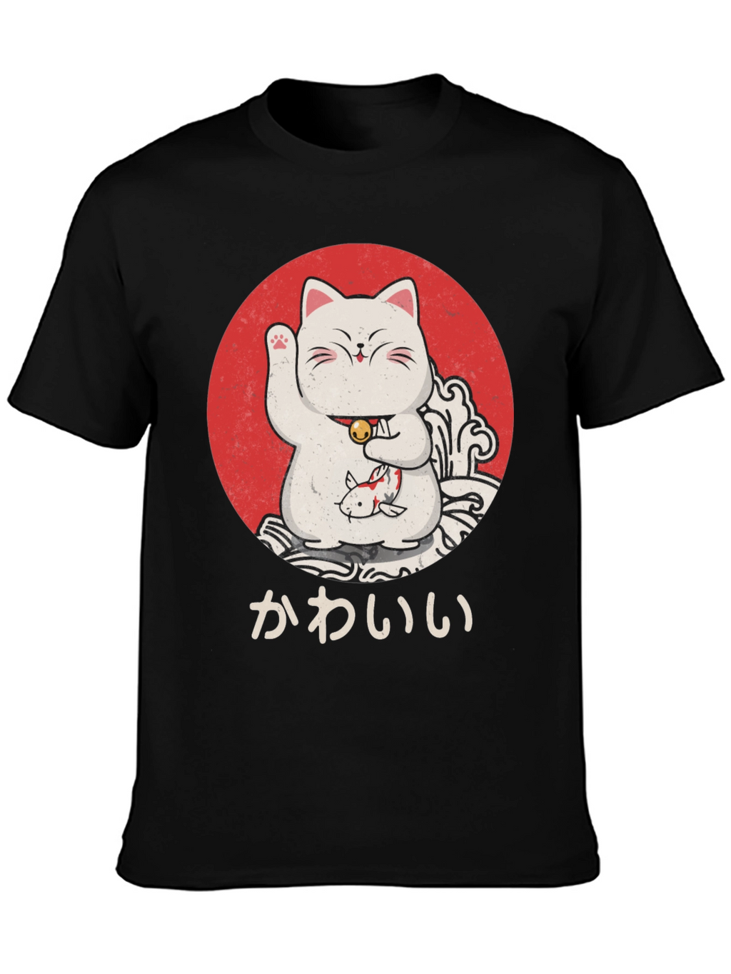 Lucky Cat T-Shirt - Kawaii Design