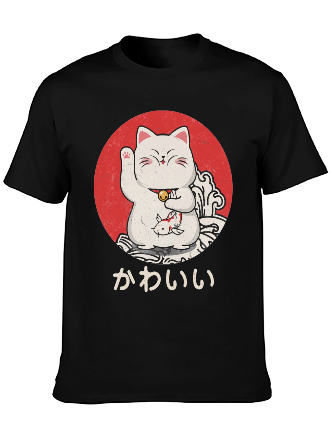 Lucky Cat T-Shirt - Kawaii Design