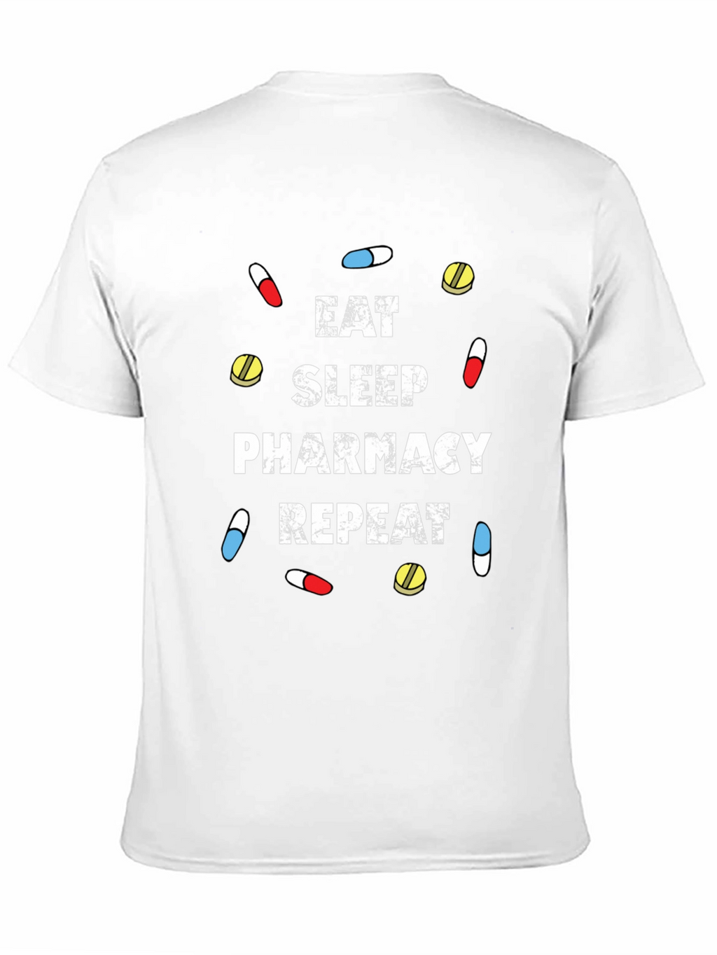 Eat Sleep Pharmacy Repeat Black T-Shirt