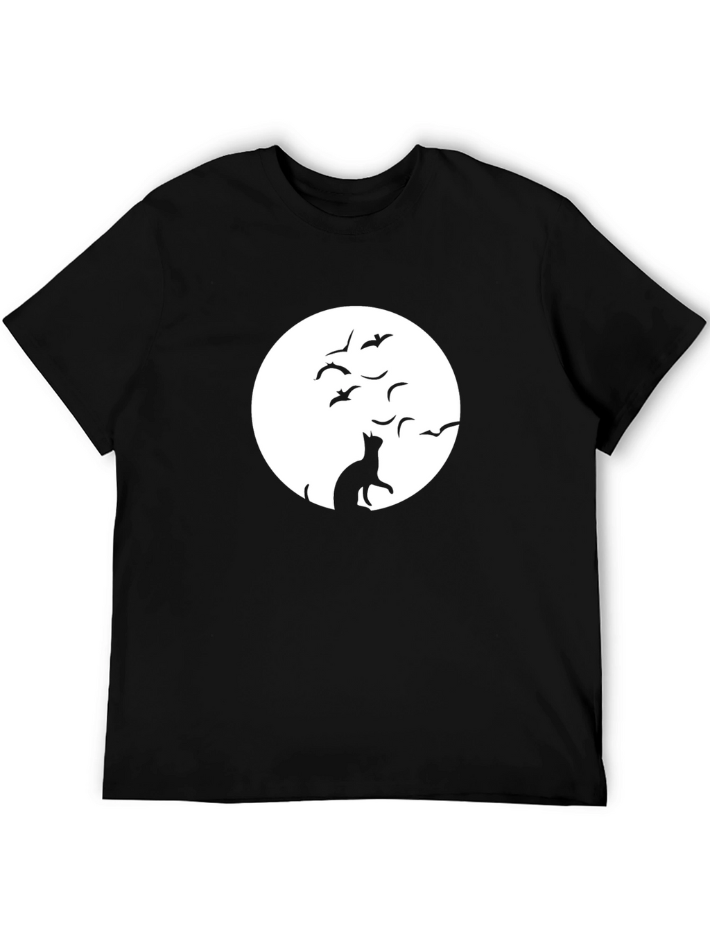 Cat and Moon Graphic Tee