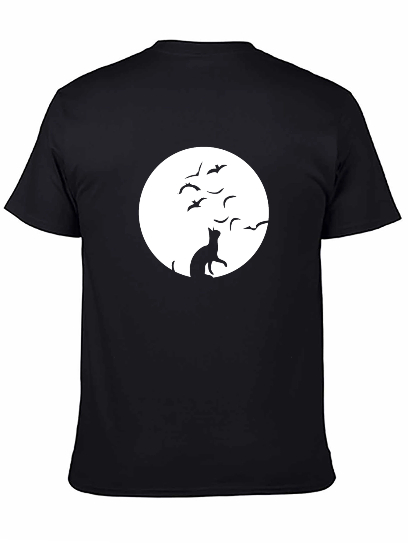 Cat and Moon Graphic Tee