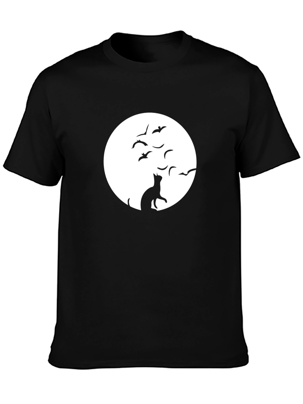 Cat and Moon Graphic Tee