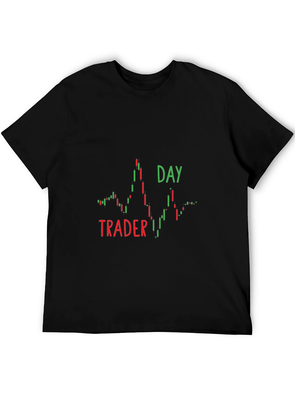 Day Trader Candlestick Chart Graphic T-Shirt