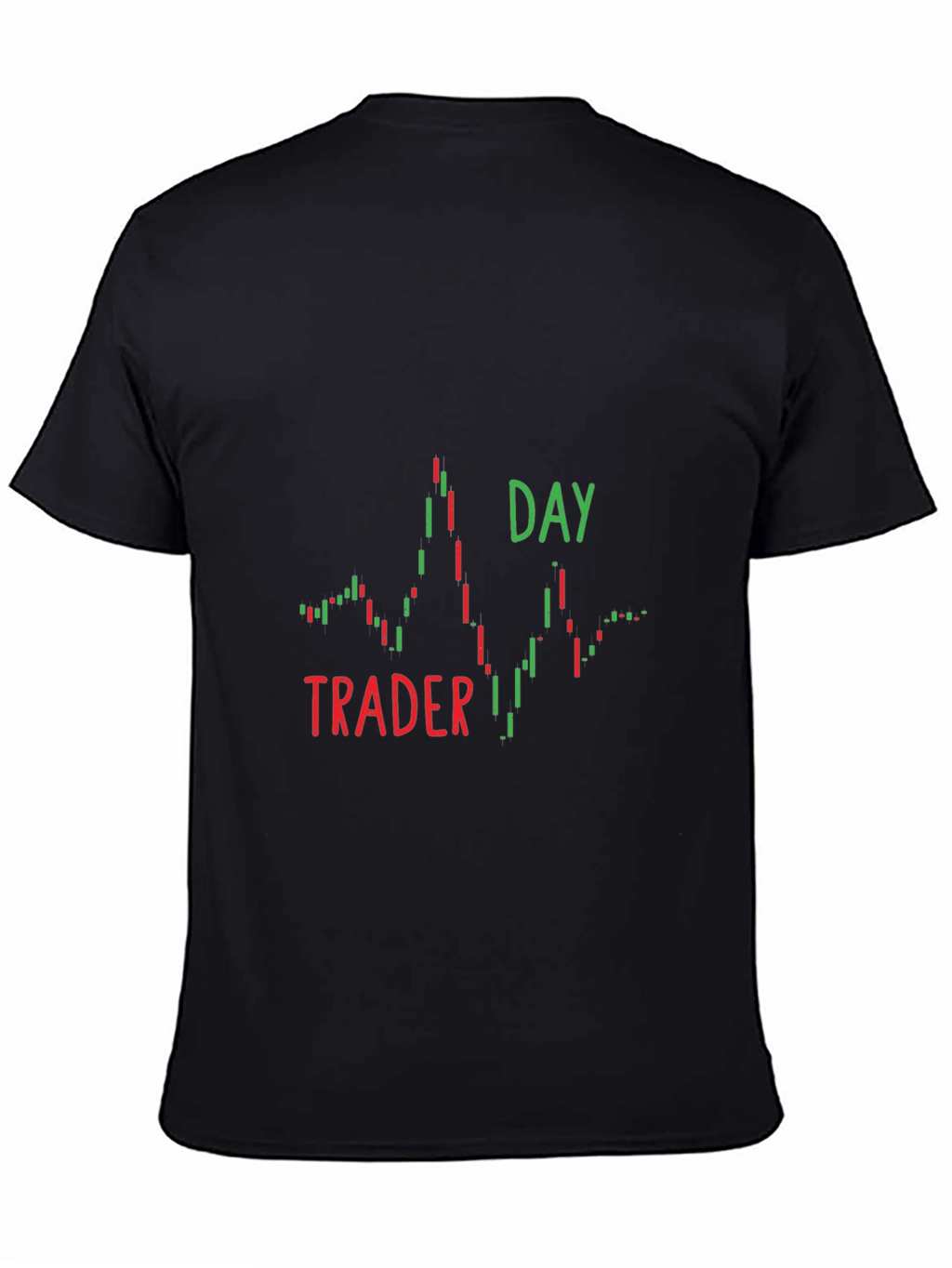 Day Trader Candlestick Chart Graphic T-Shirt
