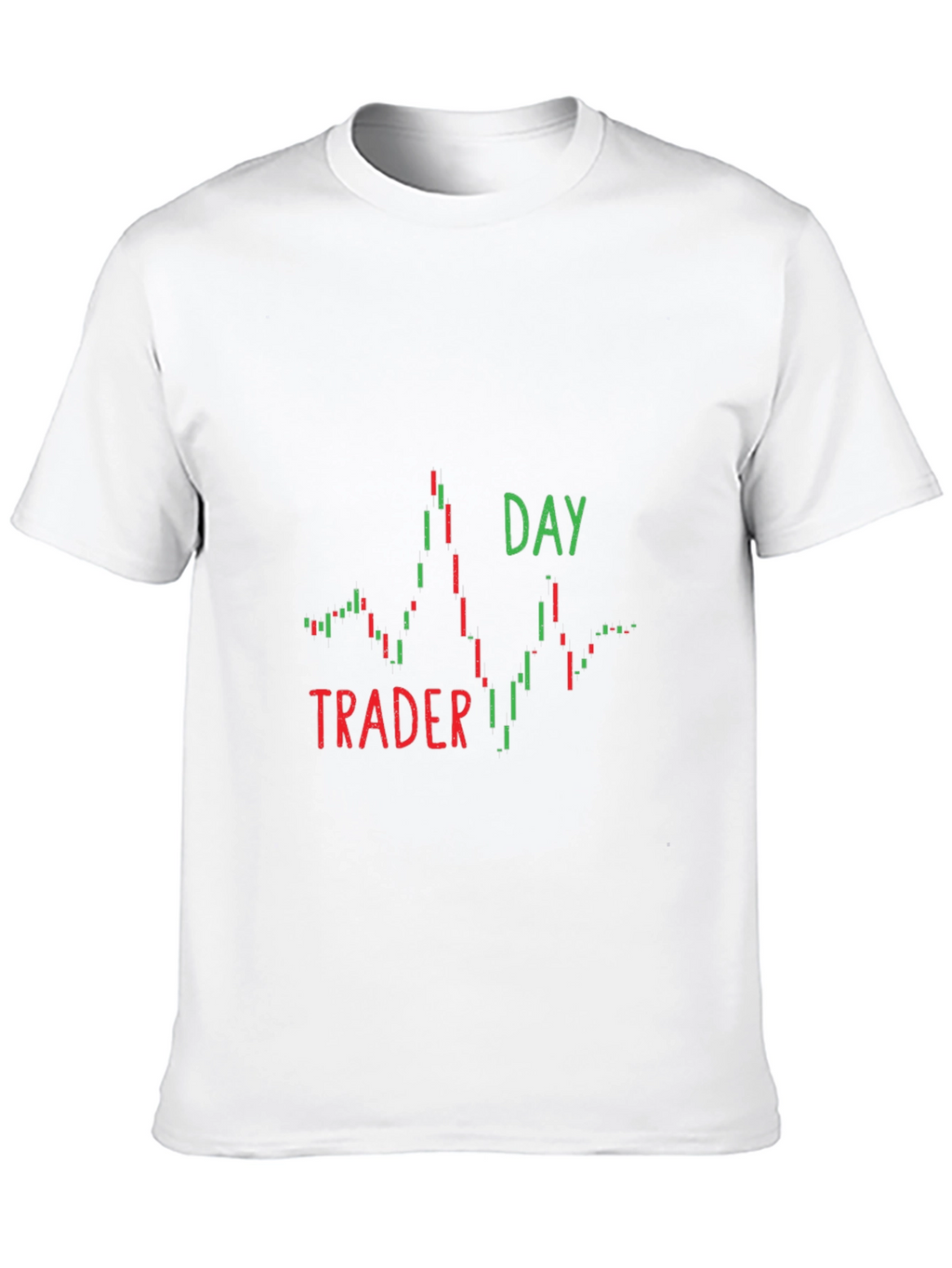 Day Trader Candlestick Chart Graphic T-Shirt