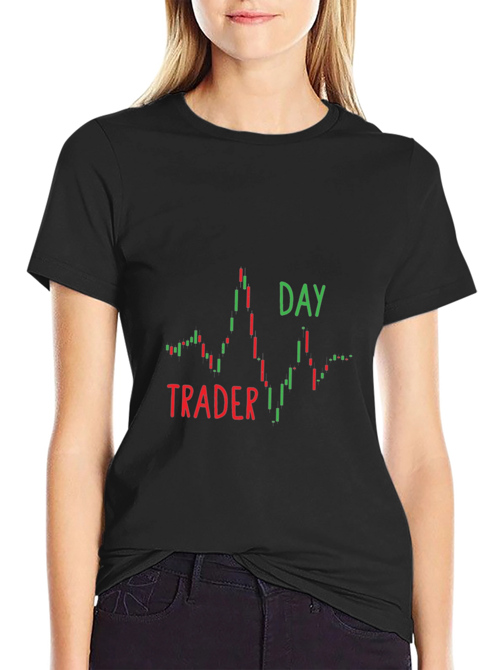 Day Trader Candlestick Chart Graphic T-Shirt