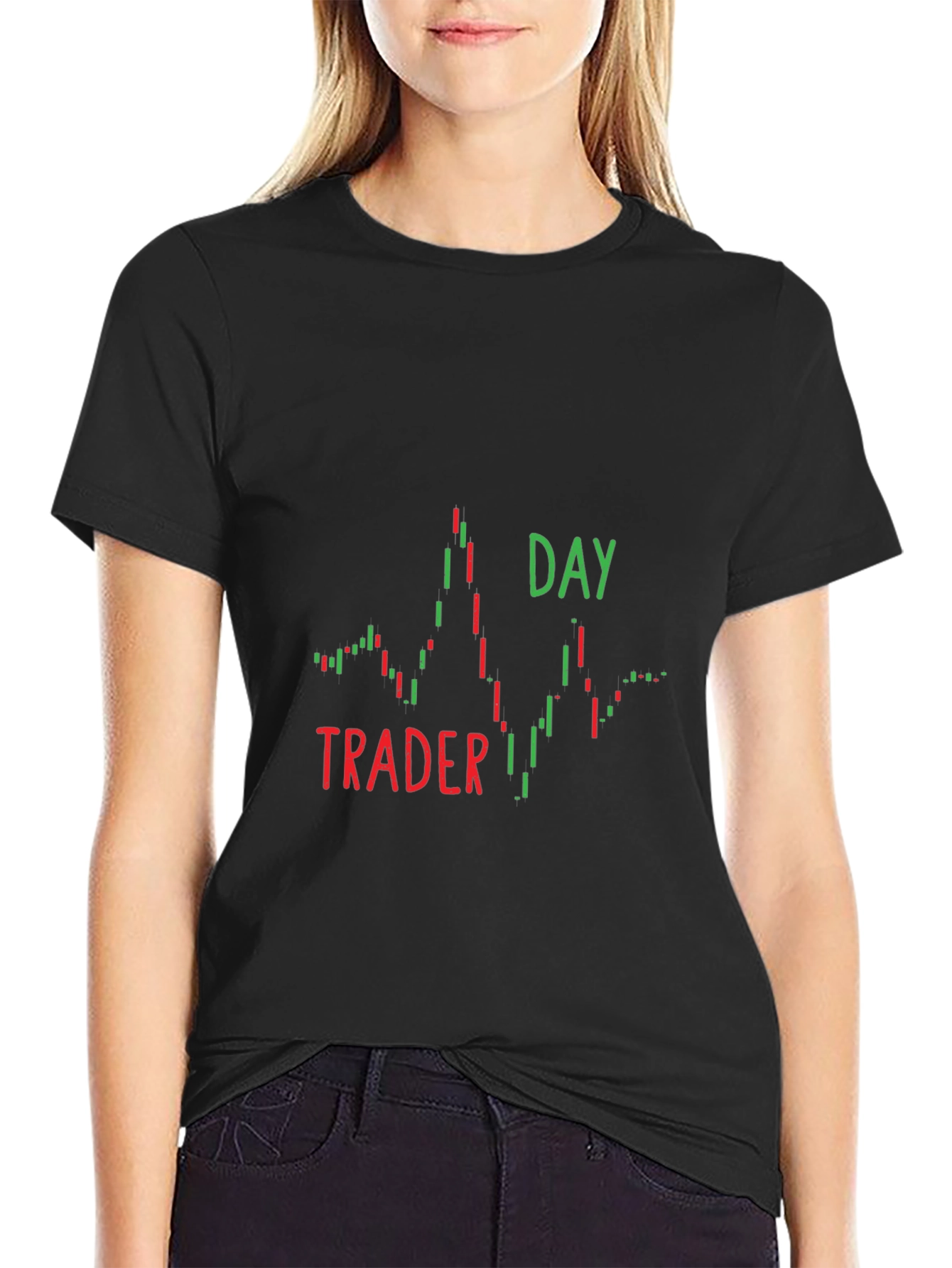 Day Trader Candlestick Chart Graphic T-Shirt