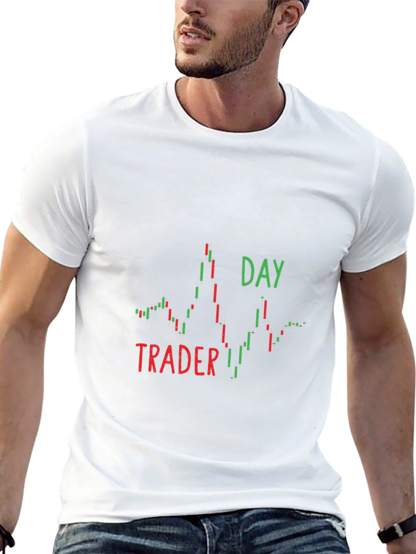 Day Trader Candlestick Chart Graphic T-Shirt