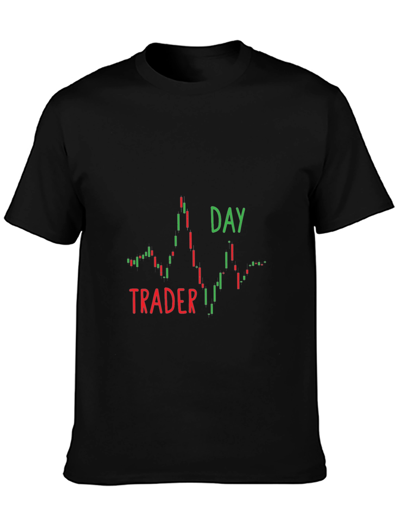 Day Trader Candlestick Chart Graphic T-Shirt