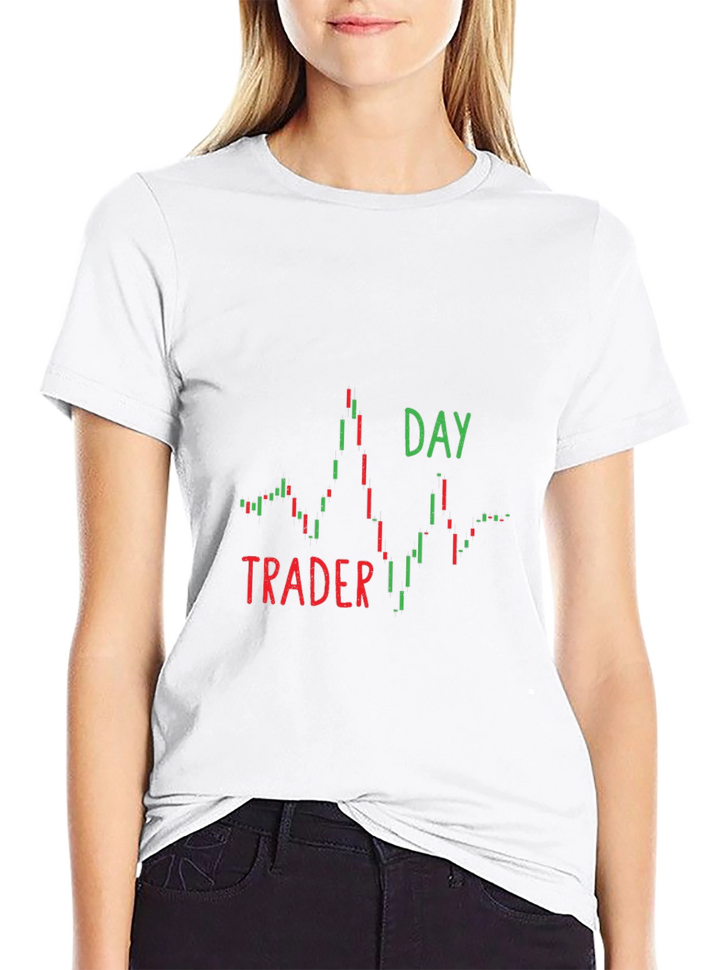 Day Trader Candlestick Chart Graphic T-Shirt
