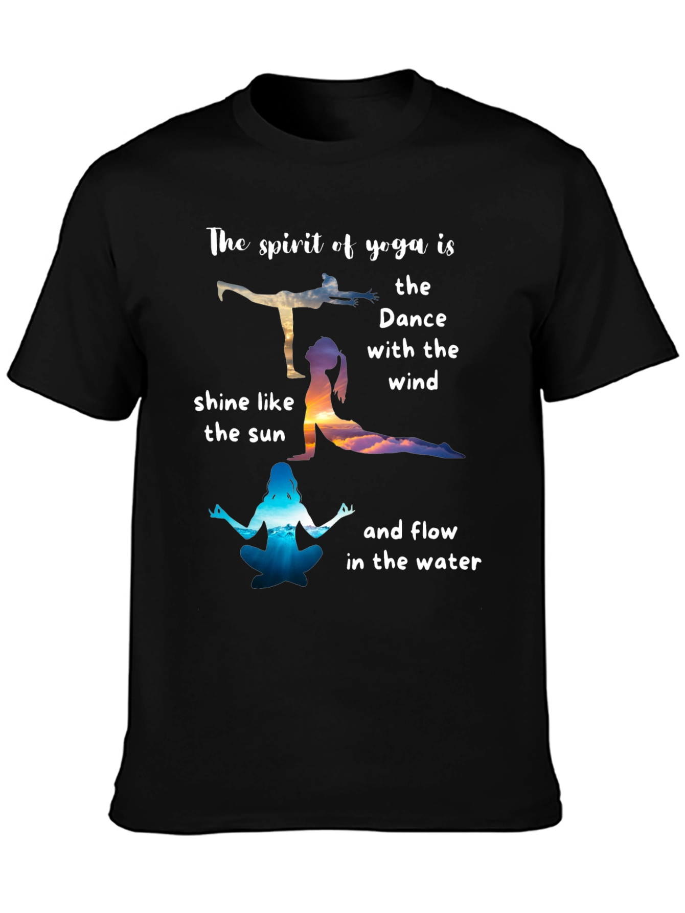 Yoga Spirit T-Shirt: Dance with the Wind Tee