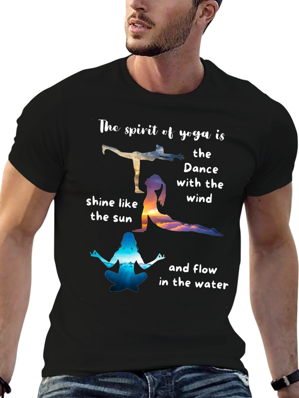Yoga Spirit T-Shirt: Dance with the Wind Tee