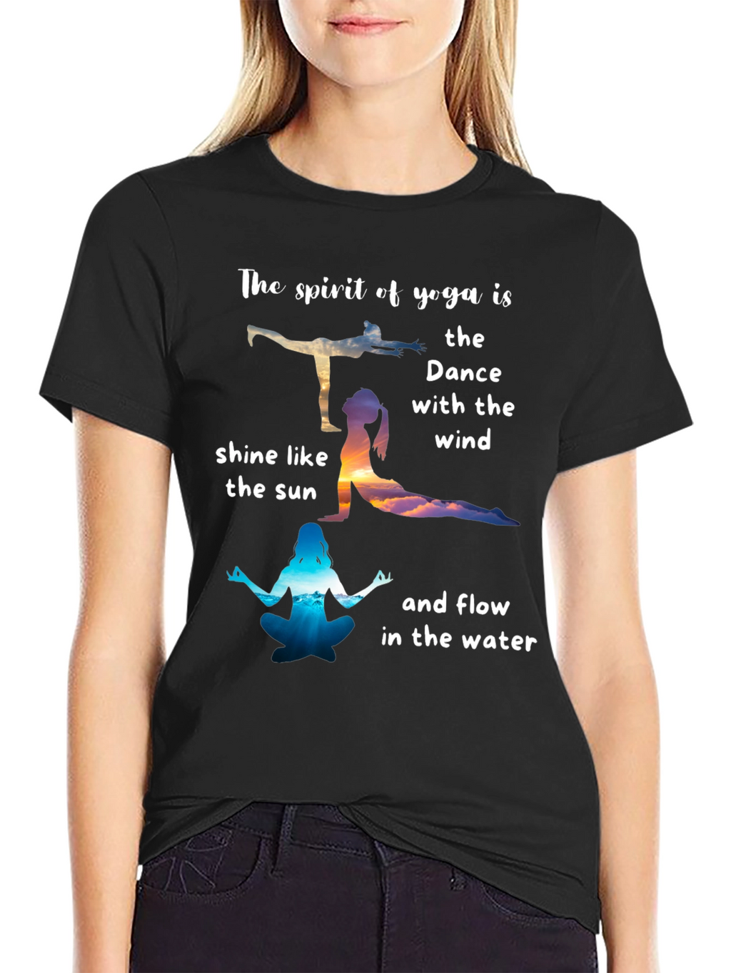 Yoga Spirit T-Shirt: Dance with the Wind Tee