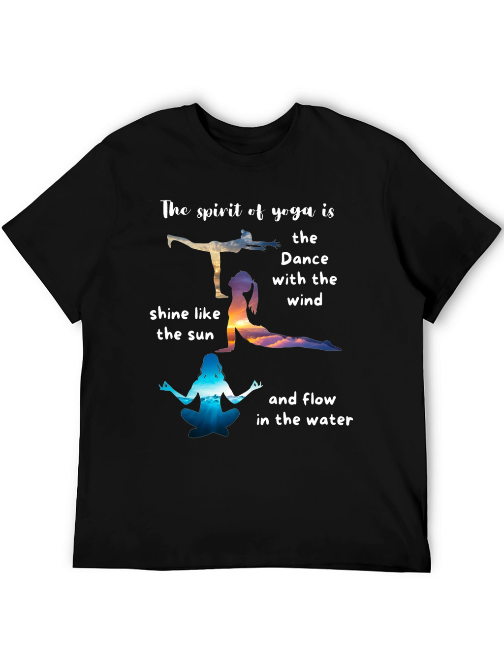 Yoga Spirit T-Shirt: Dance with the Wind Tee