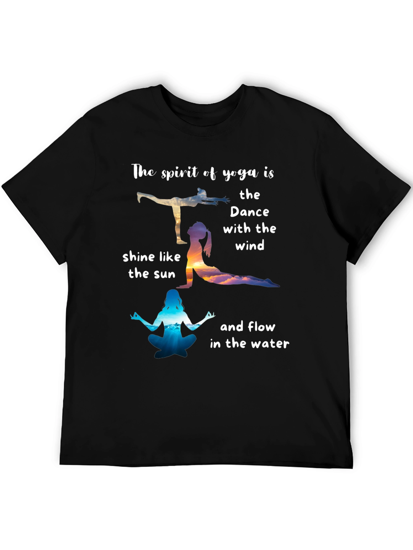 Yoga Spirit T-Shirt: Dance with the Wind Tee